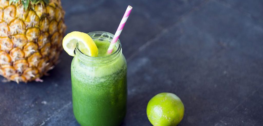Palak Pineapple Juice