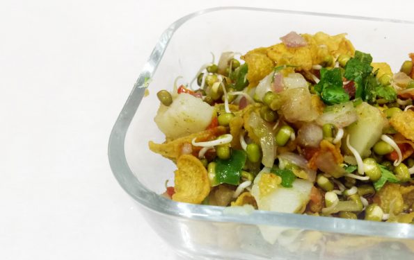 Sprout Cornflakes Chaat Salad