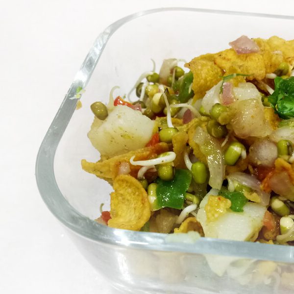 Sprout Cornflakes Chaat Salad