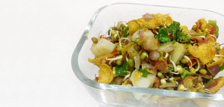 Sprout Cornflakes Chaat Salad